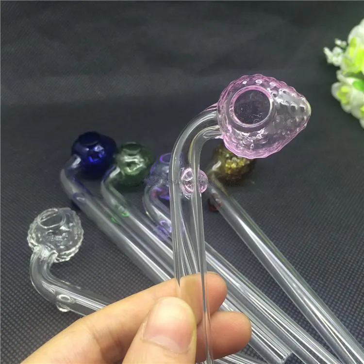 Waterpijpleidingen voor roken Glass Oil Burner Strawberry Pipe Gekleurde Pyrex Tabaksbuizen te koop