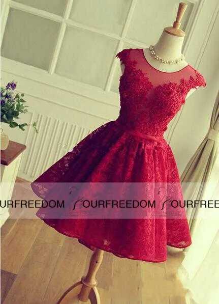Short frock hot sale red colour
