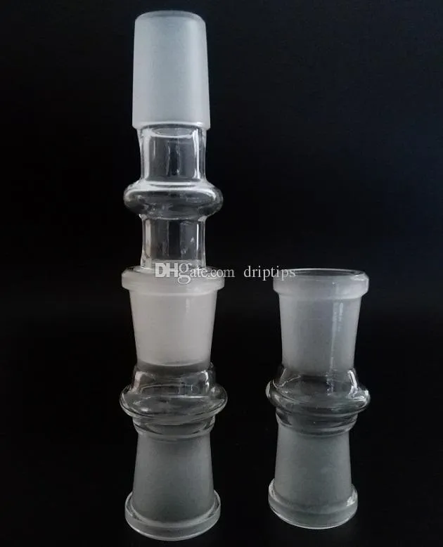 Clear Glass Bong Adapter 10mm Female to 14mm Female adapter connector 10mm to 14mm male for Glass bubbler Water