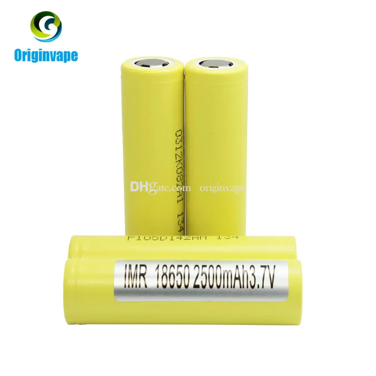 Authentic HE4 18650 Battery 2500mah 35A IMR Lithium Rechargeable Batteries Using Chem Battery Cell Fedex 