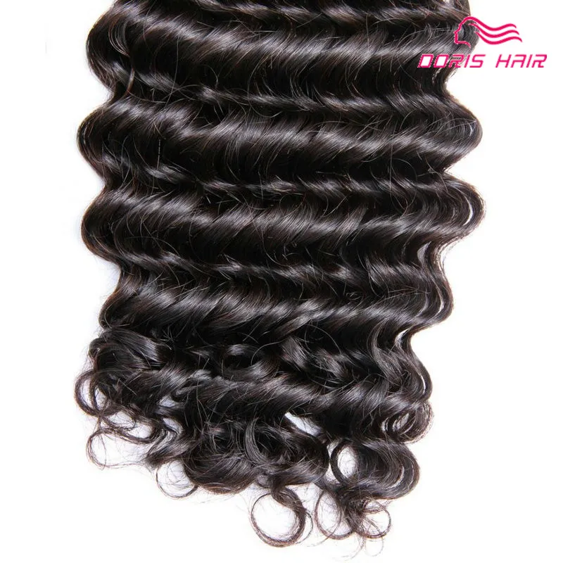 Hot Sale Brazilian human Hair Weave Deep Wave Virgin Hair bundles extension Hair weft 