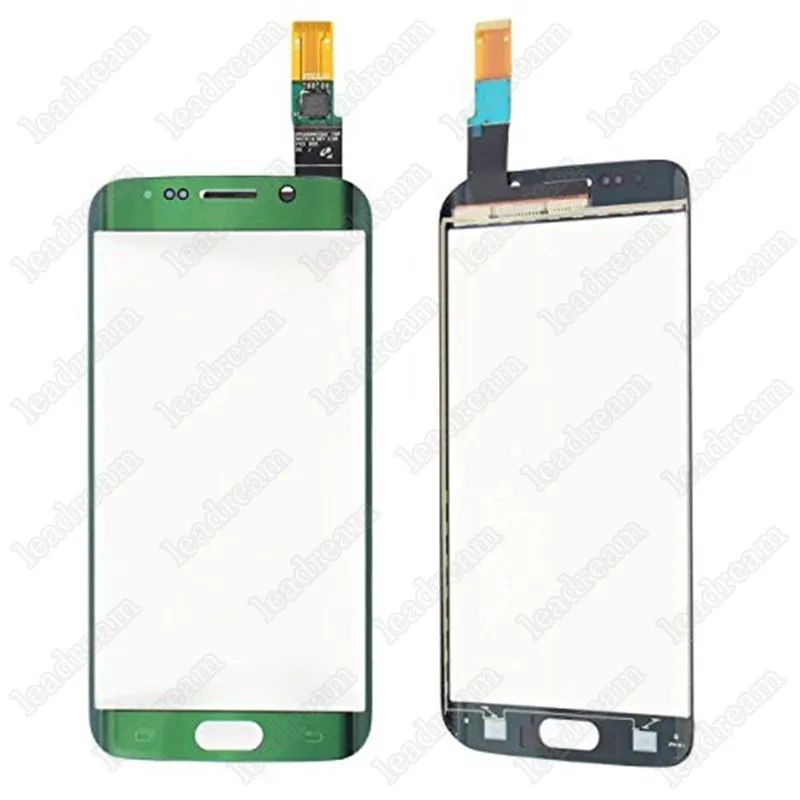 Pieza de repuesto del digitalizador de la pantalla del panel táctil de cristal frontal original de 10 UNIDS para Samsung Galaxy S6 Edge G925F G925 DHL gratis