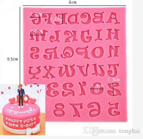 Silicone Alphabet Letter Trays Chocolate Mold Cake Fondant Decorating 