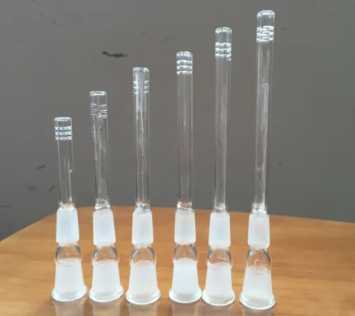 유리 Downstem 파이프 14.5mm 18.8mm 여성 14mm 18mm 두꺼운 유리 Downstem Diffuser Glass 유리 파이프 용 줄기 유리 Bongs Glass Downstems