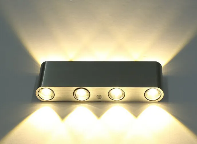 새로운! 8W LED 벽 SCONCE 램프 조명 호텔 통로 스텝 홀 침대 옆 실내 장식 조명, LED 천연색 빛