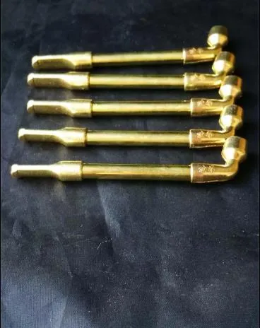 Mini brass metal pipe, --glass hookah smoking pipe Glass gongs - oil rigs glass bongs glass hookah smoking pipe