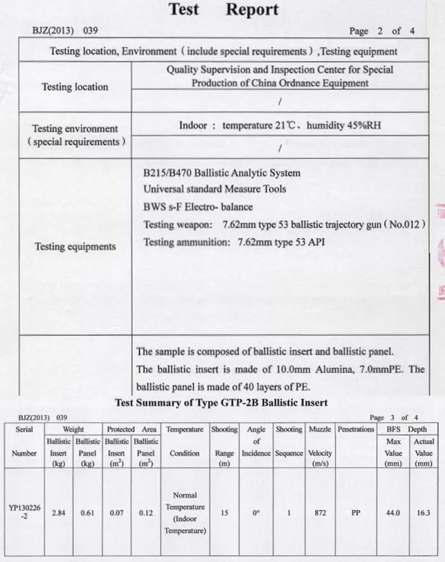 Один кусок продает Nij Level IV ICW AL2O3 + PE Пулезащищенная пластина, твердая броня, баллистическая пластина