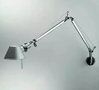 aluminium skugga vägglampa lång arm vägg sconce metall vägg ljus mekanisk design vägg belysning för matsal studie rum vardagsrum