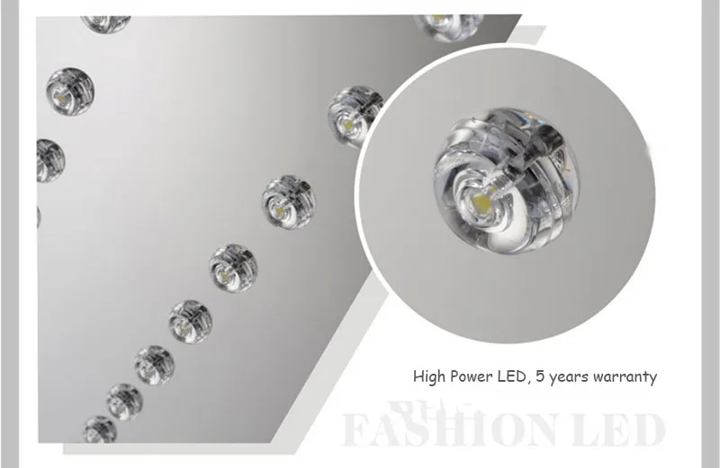 moderne luci di cristallo quadrate lampadario di cristallo K9 lampada da soffitto con sorgenti luminose soggiorno illuminazione domestica a LED