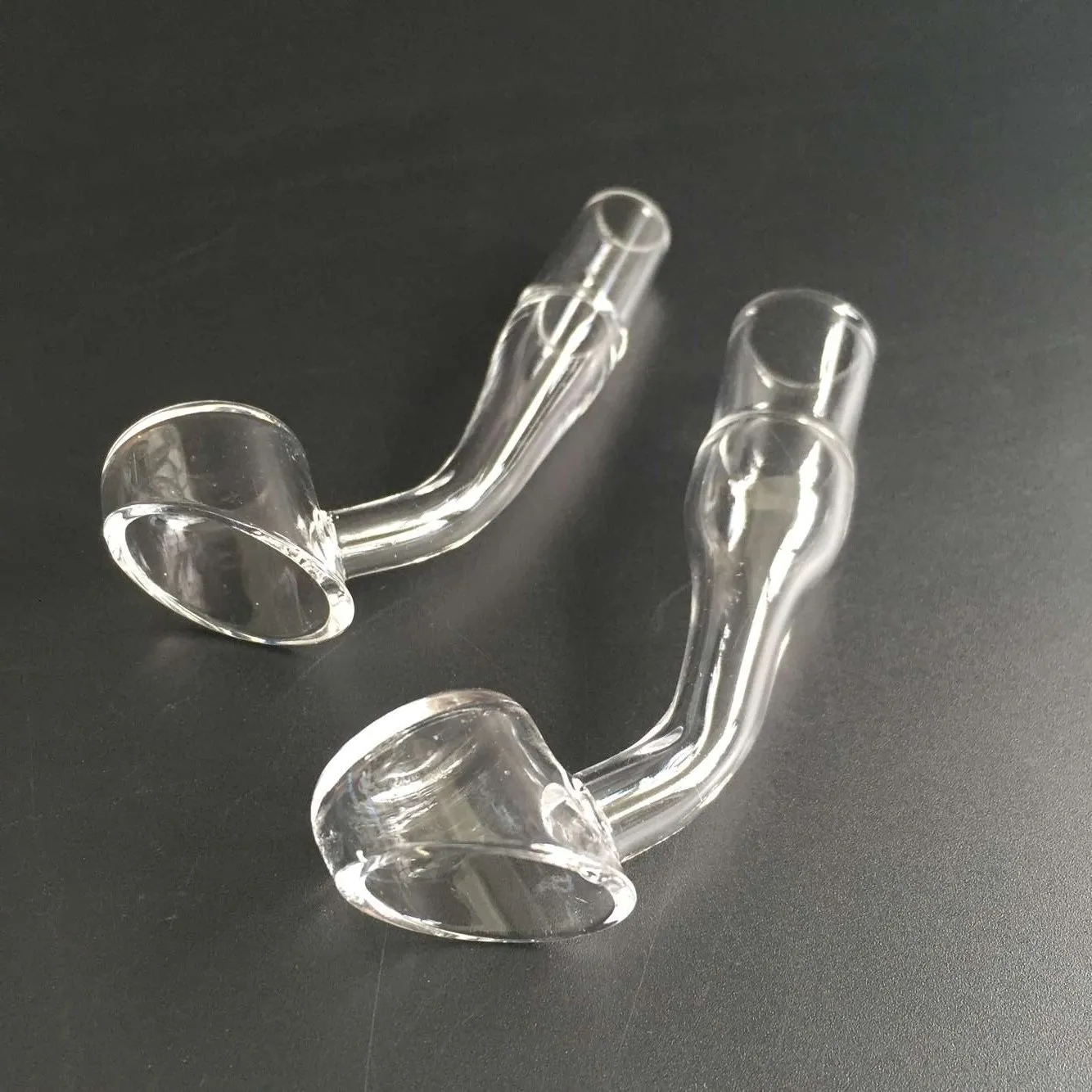 2 mm dik Domeless Quartz Banger 45 graden Quartz Nail met 10 mm/14 mm/18 mm vrouwelijk/mannelijk 100% echt kwarts