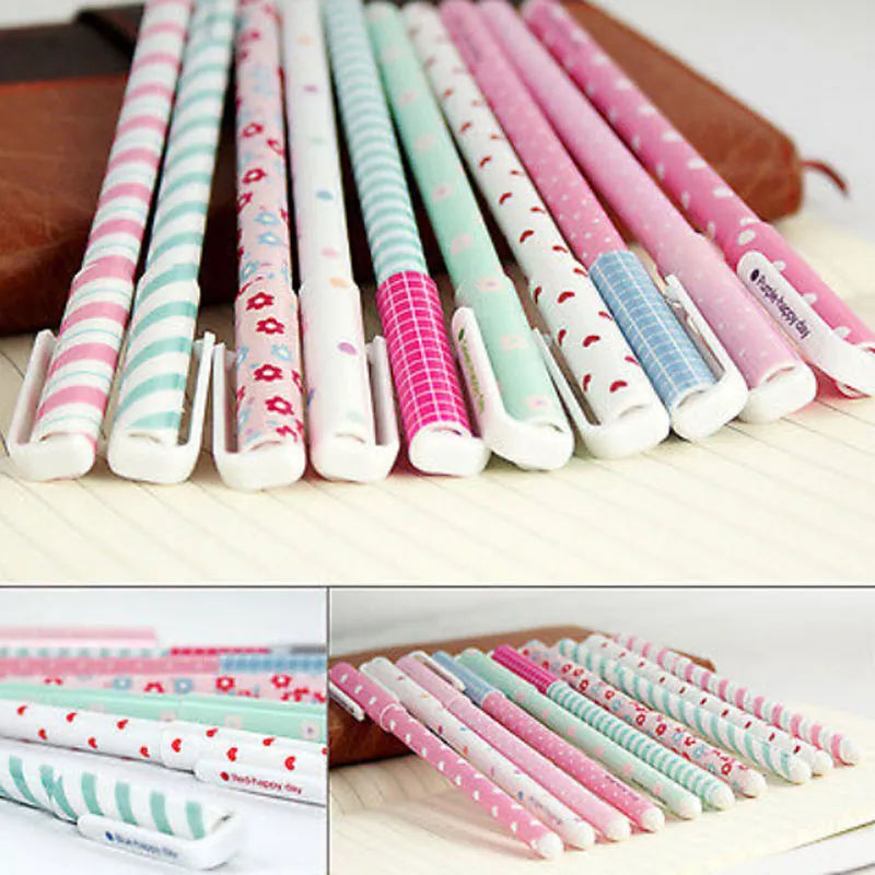 Color Gel Pen Kawaii Stationery Korean Flower Canetas Escolar Papelaria Gift Office Material School Supplies