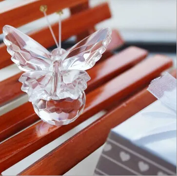 DHL fedex livraison gratuite Collection de cristal précieux papillon Souvenir faveurs de fête de mariage pour les invités + livraison gratuite