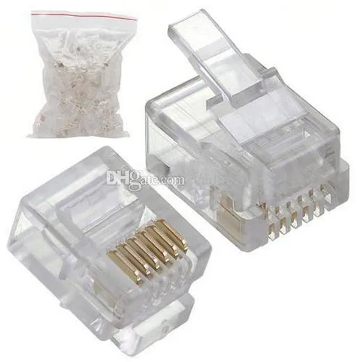 Fiches modulaires RJ12 6P6C pour connecteurs solides 50 pièces H00037 BARD