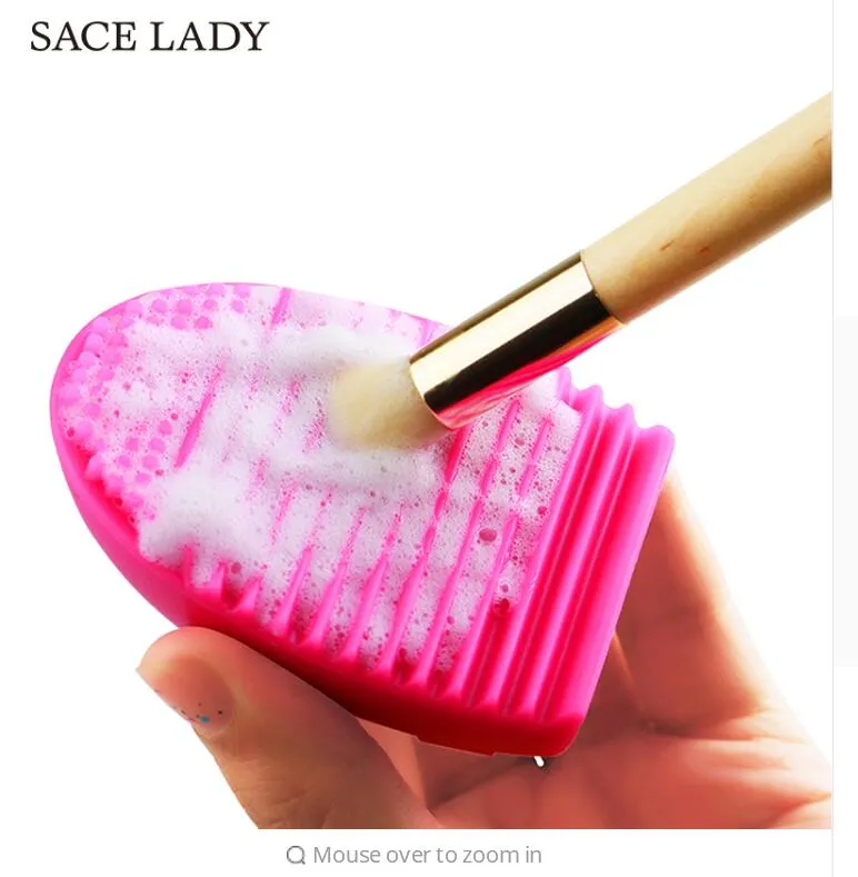 Sace Lady Make Borstels Cleaner Silicone Washingh Tool 7 55 5 cm Make Clean Clean Scruber Board Egg Make Up Cosmetic