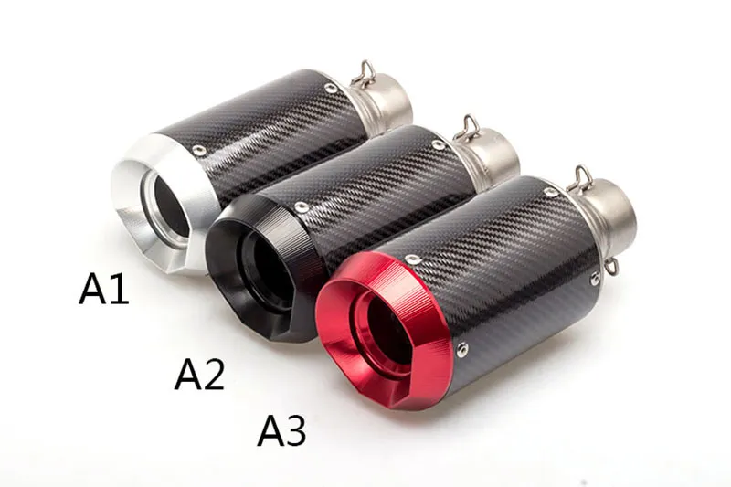 Carbon Fiber Motorcycle Exhaust Muffler Modified Exhaust Pipe Z800 CBR125 CBR600 CB750 BJ600 With DB Killer CNC Exhaust