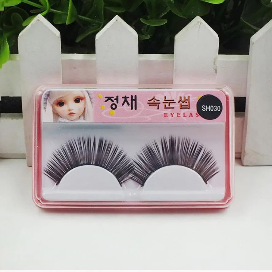 Partihandel - Attraktiva Naturliga Långa Tjocka Jul Ögonfransar Party False Eyelashes Makeup