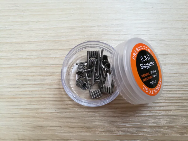 Super Juggernaut Super Clapton Staggered Staircase Taiji Clapton Twisted Wire 7 Premade Wrap Wires Prebuilt Coils for RDA