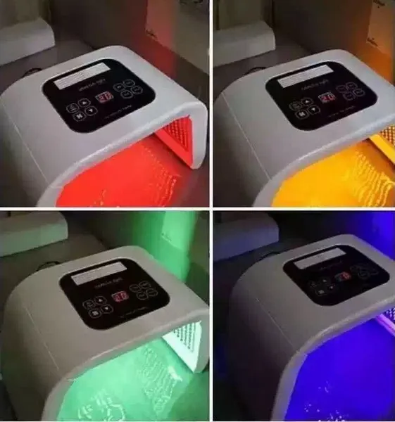 Korea draagbare LED -licht PDT LED -therapie roodblauw groen geel 4 kleur led gezicht masker licht fototherapielampje machine voor huidverjonging