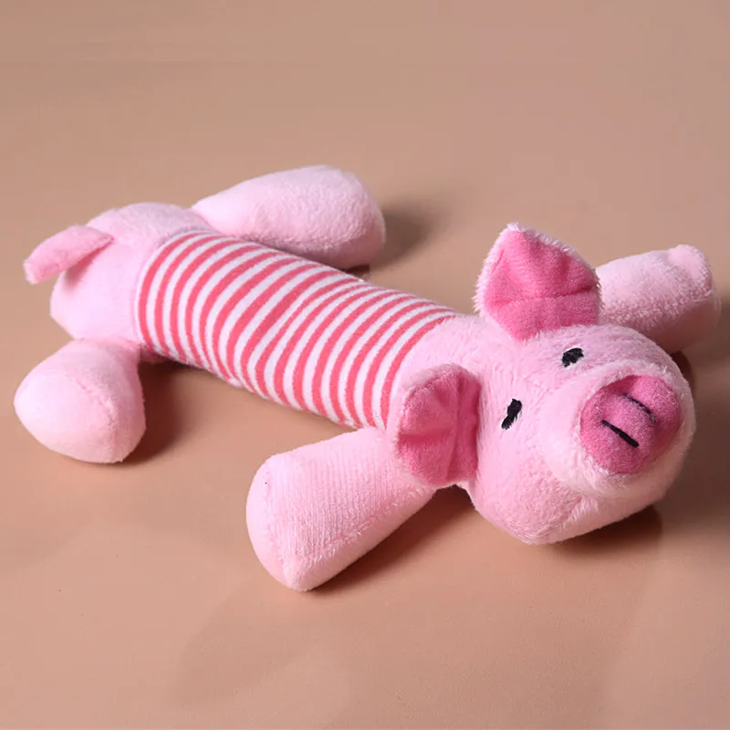 Hot Dog Jouet Pet Chiot En Peluche Son Mâcher Couineur Couineur Cochon Éléphant Canard Jouets Mignon Pet Jouets YC0042