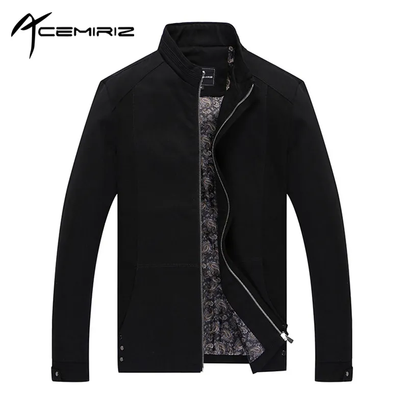 Wholesale- Acemiriz 2017 Spring Autumn Men Jacket Coat Slim Solid Conventional Jackets Business Working HT-H812