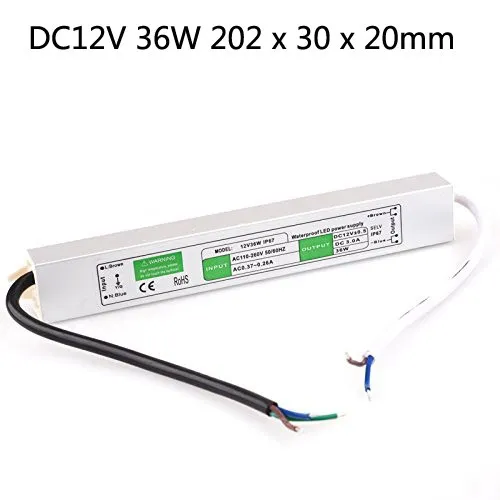 DC 12v 10w 15W 20W 30W 36W 50W 60W 80W 100W 150w 200w Led Outdoor Waterproof Transformer Led Driver Switch Power Supply Ip67