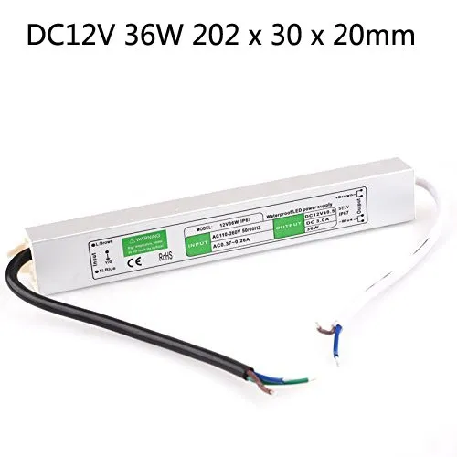 / DC 12V 10W 15W 20W 30W 36W 50W 60W 80W 100W 150w 200w levou ao ar livre Waterproof Transformer LED driver interruptor de alimentação IP67