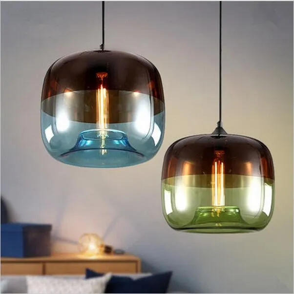 Northern Europe art glass chandelier Restaurant Glass Pendant Light hanging pendant light nordic lights