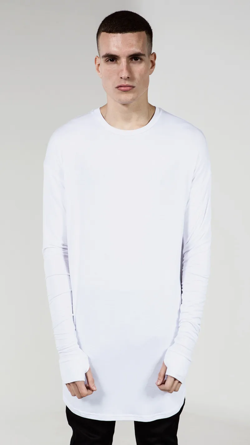 T Shirt Maniche Uomo Con Buchi Pollice Orlo Curvo E Stile Di Strada Alta Vendita Allingrosso Da 20 21 DHgate