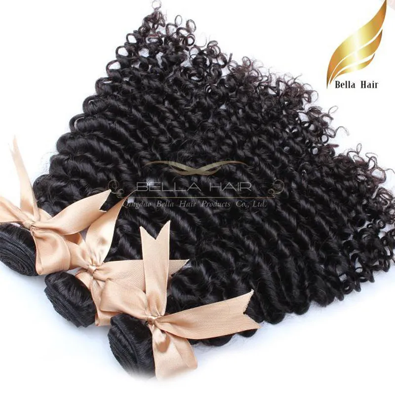 Kurly Hair Extension Brazilian Human Human Extensions Remy Włosy Splot Pakiety Drop Ship 3pcs/Lot