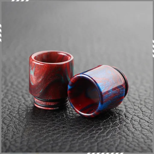 810 Epoxy Resin Drip Tips For TFV8 Atomizer Tank Cloud Beast Atomizers 810 Mouthpiece Vape Ecig with Acrylic packaging DHL Free