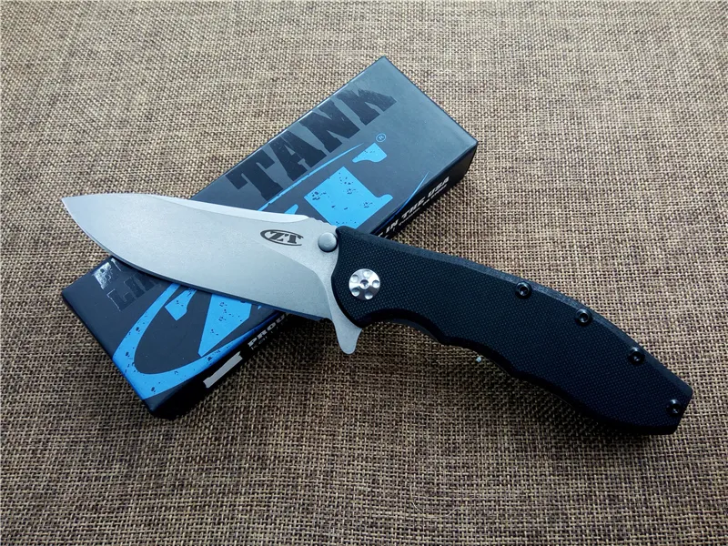 Coltello chiudibile ZERO TOLLERANZA ZT0562 Coltello tascabile con cuscinetto a sfere G10 Maniglia Utility Caccia da campeggio esterna Sopravvivenza Coltello edc