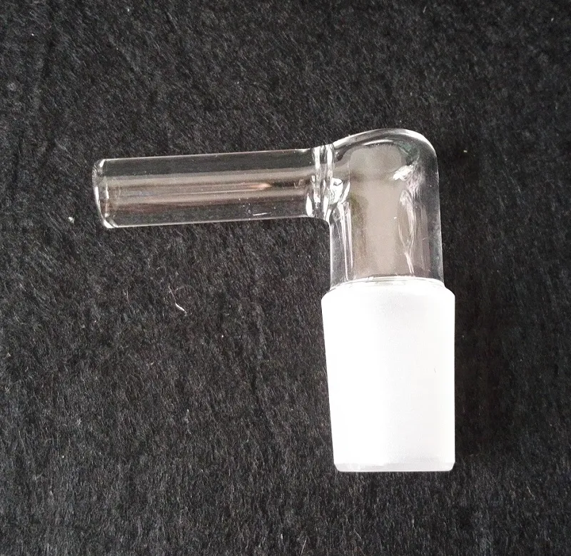 Adaptador de chicote de vapor de vidro 14 mm 18 mm 19 mm fêmea ou macho mangueira grande de 90 graus em estoque