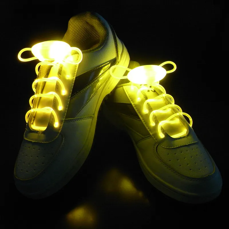 2016 Popularni Mężczyźni Kobiety Oświetlenie LED Shoelaces Party Glowing Night Running Buty Sznurówki Club Highlight Luminous Shoelace Za1276