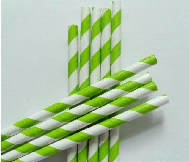 Wholesale - Via Fedex/EMS, Stripe Paper Drinking Straws Polka Dot Chevron Star For Party Decoration mixed Colors, 