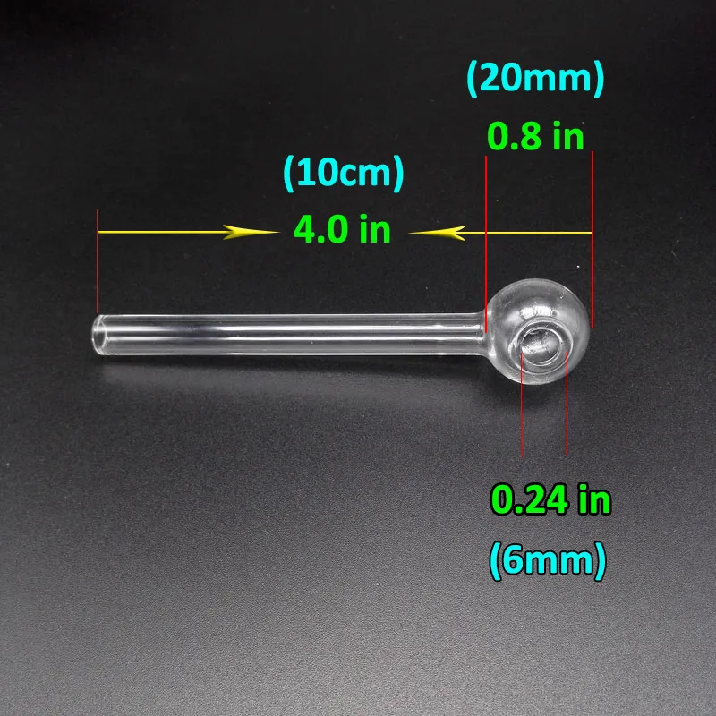 미니 4.0 인치 파이렉스 유리 오일 버너 파이프 저렴한 클리어 핑크 블루 그린 오일 버너 유리 파이프 물 봉에 대한 담배 흡연 액세서리