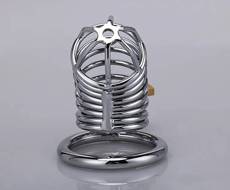  Runyu Metal Chastity Cage, Cock Design Male Cock Cage Locked  Penis Cage Sex Toy for Men,Key and Lock Included, 40mm : Health & Household