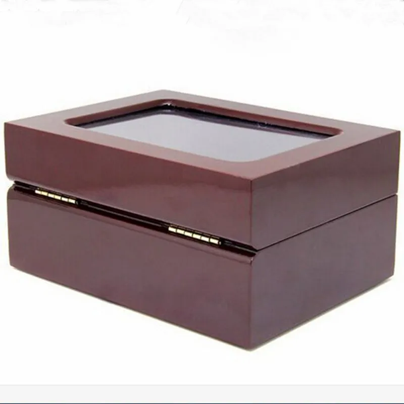 Factory price high quality four slots wooden display ring box 16*12*7cm drop shipping