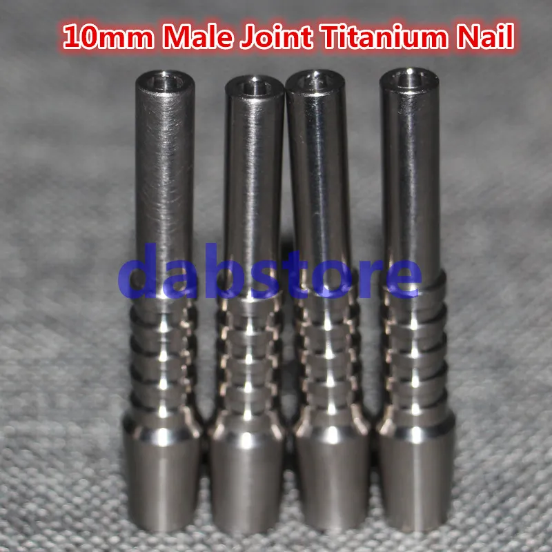 Double Jointed Adjustable Titanium Nails 10mm 14mm 18mm Regular Ti Nail Updated Version 10mm male joint Universal GR2 Domeless Nails Tools