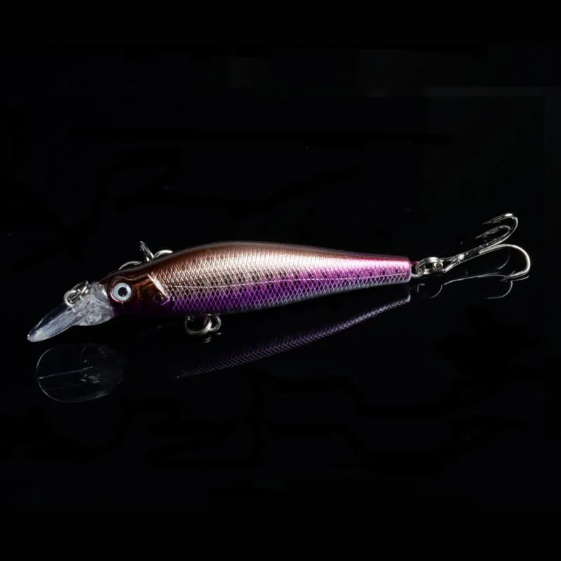 New Minnow Fishing Lure Bass Crankbait Hooks Tackle Crank Baits 3D Eye Fishing lures Opp bag 8.4g 8.5cm