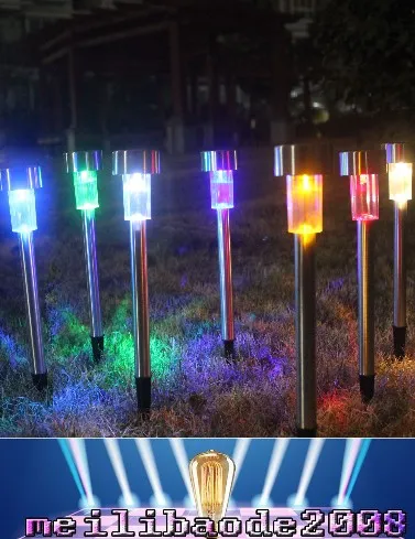 LED 태양 램프 방수 야외 LED 태양 조명 스테인레스 스틸 LED 풍경 정원 경로 빛 정원 태양 빛 잔디 빛 MYY