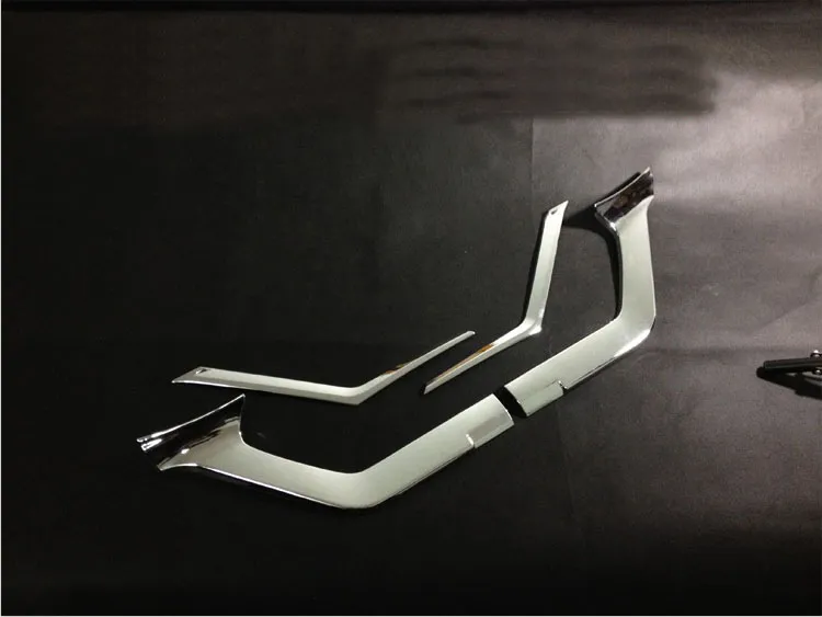 4 개 / 2014 2015 닛산 XTrail X 트레일 XTrail 악성 T32 자동차 스타일링 액세서리에 대한 ABS 크롬 프론트 그릴 그릴 커버 트림을 설정