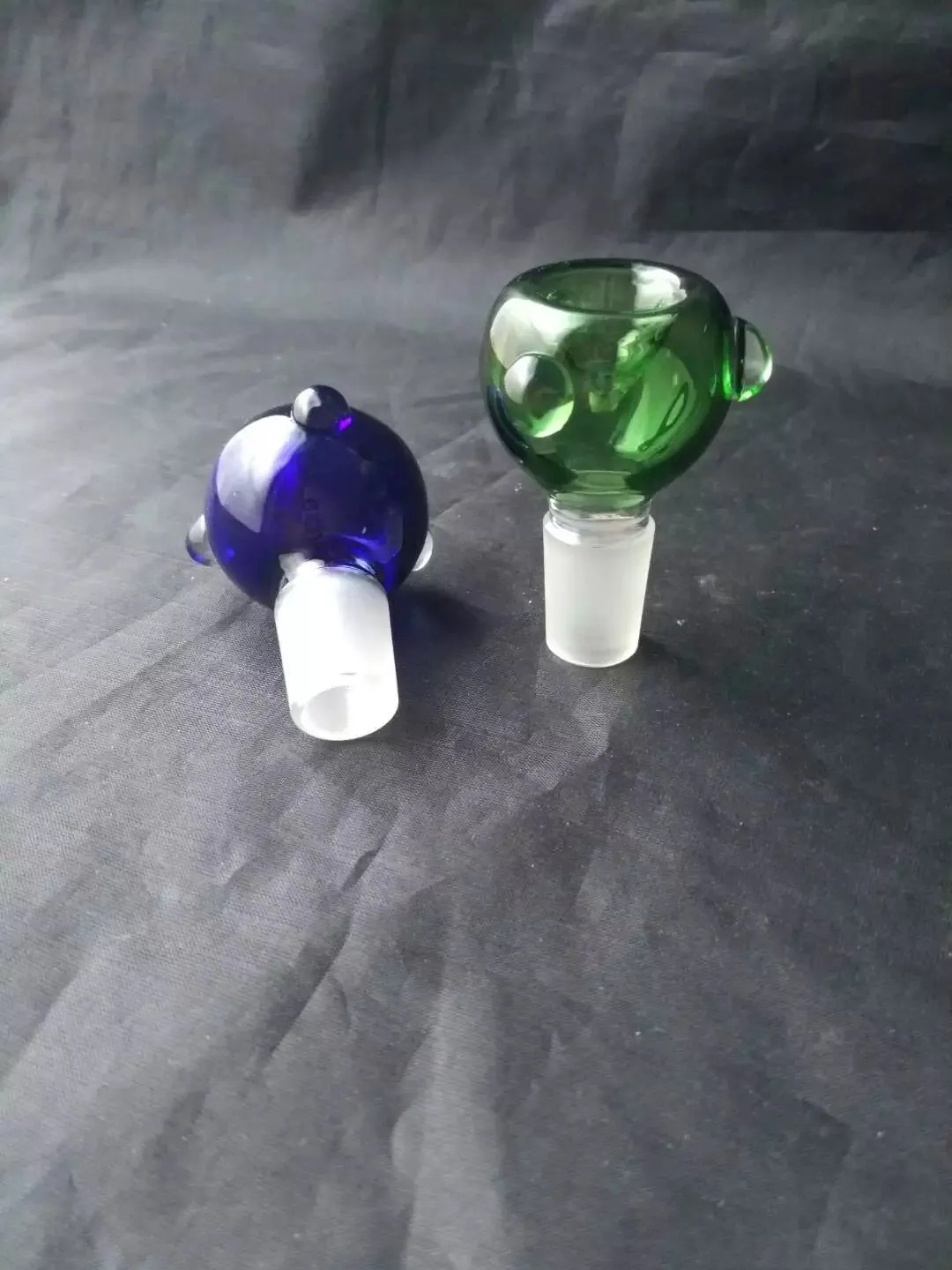 Freie Verschiffengroßverkauf ---- Farbige Glasschale 18mm, Shisha / Glas bong / Rohrverschraubung, dicke Glasverbrennungsleitung
