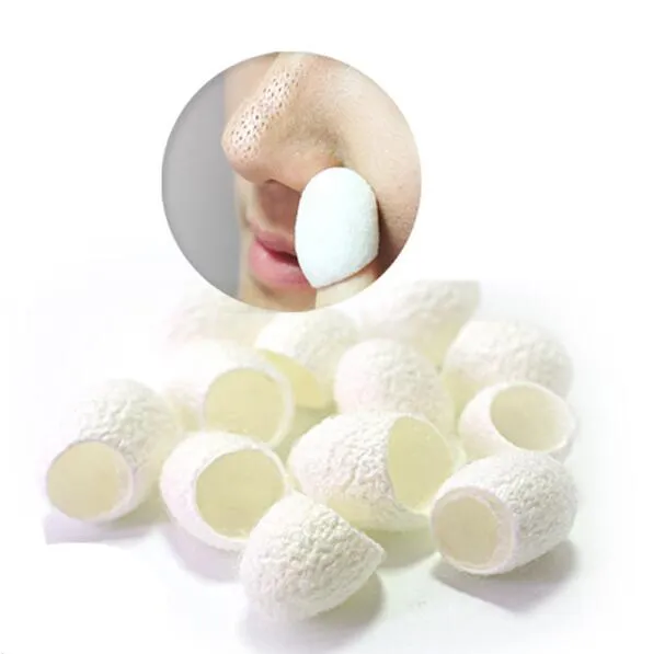 Hot Sale Natural Silkworm Cocoons Ball Face Care Facial Cleanser Exfoliating Scrub Blackhead Remover Peel Off