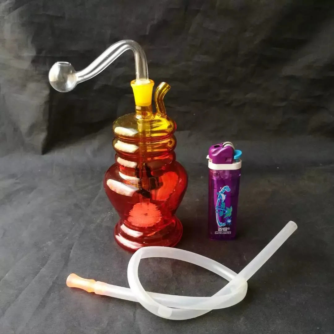 Multi-Style Hookah Pot, Partihandel Glas Bongs, Oljebrännare Glas Vattenrör, Rökrör Tillbehör