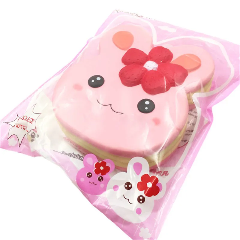 10 stks/partij Jumbo Konijn Cake Squishy Super Langzaam Stijgende 15 CM Kawaii Geurende Zachte Rekbare Leuke Crème Brood Fun Kids Toy Gift squishies