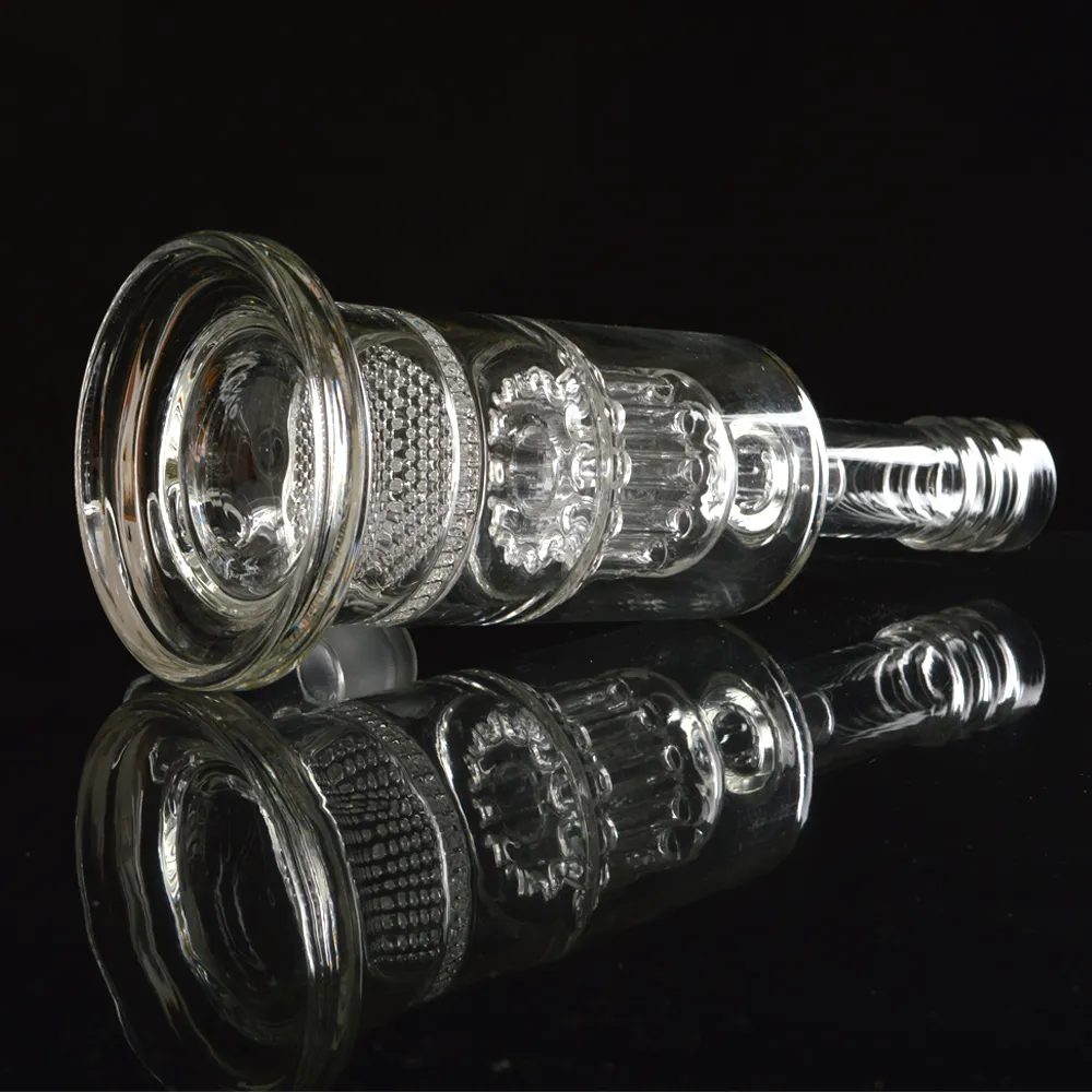 2017 High Tech Glass Water Pijpen Glazen Glazen Glazen Waterpijpen 14 Branches 7 Dikke Exclusieve Nieuwe Bong Dubbele functie Olierouts