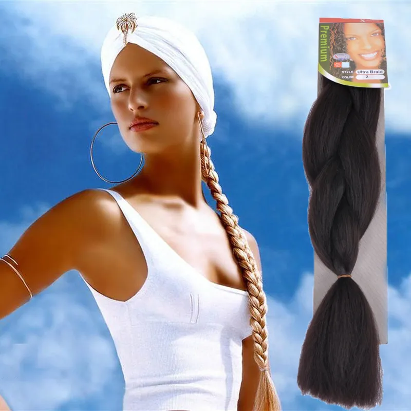 5 Packs Kanekalon Jumbo Braids – Synthetische Flechten Für Kreative Frisuren