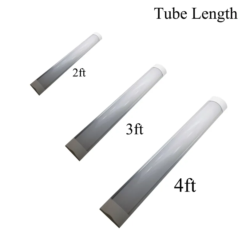 Purificati LED Tri Proof Tube Light Surface Mounted Double Row Tubes In 2FT 3FT And 4FT Sizes 18W 36W AC 110 240V From Leeu 6.81 DHgate.Com