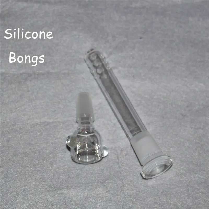Glow w ciemnej klasie silikonowej bongu silikonowa rura wodna ze szklanymi akcesoriami nonstick silikonowe bongs za darmo DHL