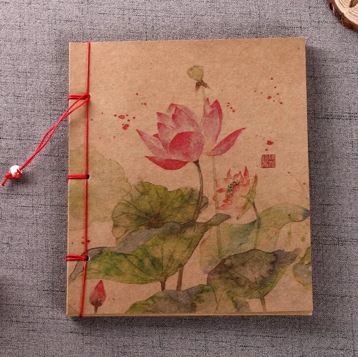 Wholesale Handmade Vintage Chinese Style Kraft Paper Christmas Notebook ...
